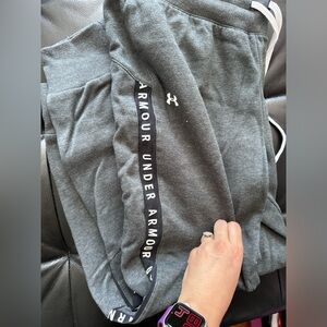 Under Armour grey lounge mesh sweatpants